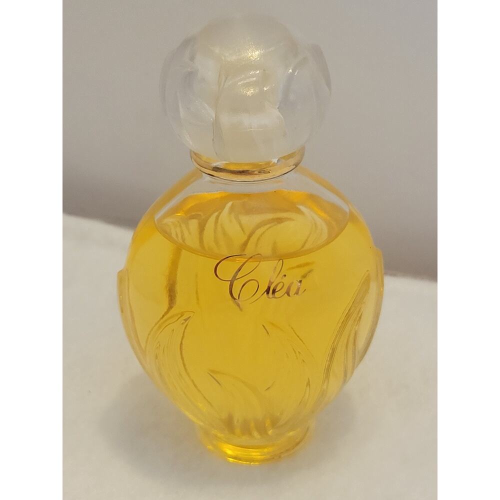 Yves Rocher Clea Perfume Bottle 2oz 60ml France Vintage Glass Stopper 80%